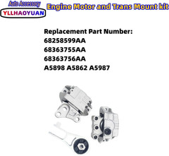 Engine Transmission Mount Set for Ram Promaster City 2.4L | Set of 3 Mounts for