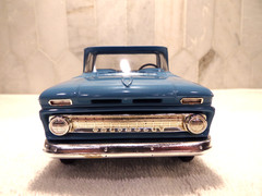 1963 Chevrolet Apache Pickup BLUE Dealership Promo No Original Box But REAL NICE