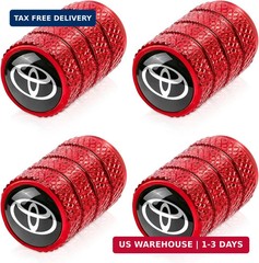 4pcs Tire Valve Stem Caps, Compatible with Toyota Avalon Prius Allion RAV4 Highl