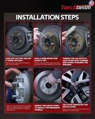 Torchbeam 5×4.5 to 5×4.75 Hub Centric Wheel Adapter 1.25? for Edge, Mustang,
