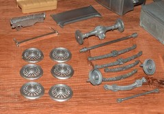 Hubley 1930 Packard Sport Phaeton Model Kit, Missing Parts, Invatory Included