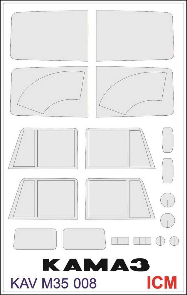 1:35 Paint Mask Set for KamAZ 4310 ICM 35001