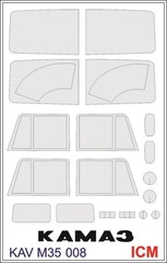 1:35 Paint Mask Set for KamAZ 4310 ICM 35001