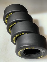 Set of 4 1/8 Scale Goodyear Eagle # 1 Drag Slick Tires for REVEL 1:8 Model Car