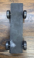 Pinewood Derby Wooden Race Car “Hornet” #150 Red Lightning Handmade