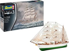 Gorch Fock Plastic Model Kit – 1:350 Scale, 75 Pieces for Crafting Delights