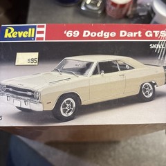 1995 Revell 1:25 Scale Sealed Model Kit ‘69 Dodge Dart GTS Skill Lvl 2 Kit #7603