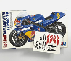 TAMIYA Red Bull YAMAHA YZR500’99 Item14076 1/12 w/DECALS from Japan4