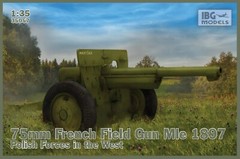 IBG Models 1/35 75mm FRENCH FIELD GUN Mle 1897 Polish Forces in the West