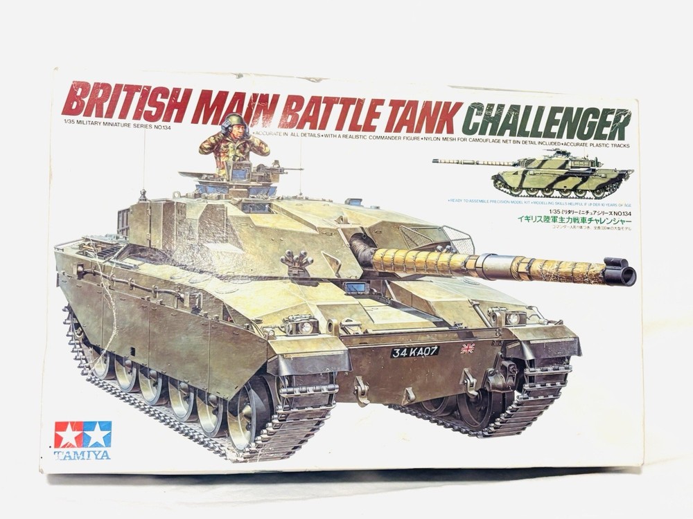 1/35 Tamiya British Main Battle Tank CHALLENGER Partially Assembled