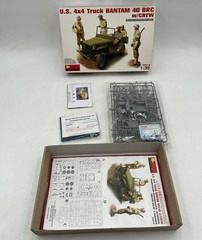 Miniart U.S. 4×4 Truck Bantam 40 BRC w/ Crew 1/35 Scale Plastic Model Kit #35014