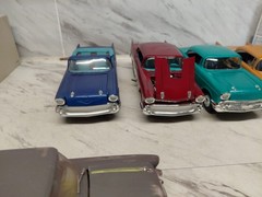 Model Junkyard/parts Plastic Custom Vintage Car Lot Of 7 Custom -57 Chevys