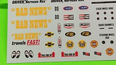AMT 64 1964 Chevy Impala SS 409 1/25 Decal Sheet Emblems Dash Cluster Gauges Hot