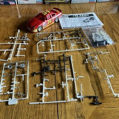 Built Model Car, 1998 Revell Stock Car STARTED, INCOMPLETE, MODIFIED