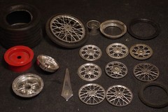 LOT of 1/8 scale Motorcycle and Chopper Wheels and Tires!!! SEE PICTURES!!!