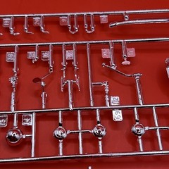 1937 Ford Truck Revell Chrome Grill Bumpers Wipers Shift Model Parts 1:25 New 3
