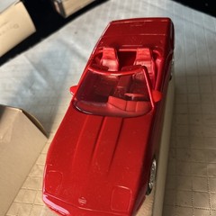 Lot of 2 Corvette Convertibles Promo Cars, 1988 Maroon And 1990 Red Ertl