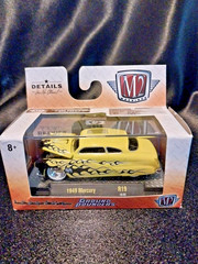 M2 Machines Ground Pounders R19 1949 Mercury Yellow Flames Diecast 19-02 NIP