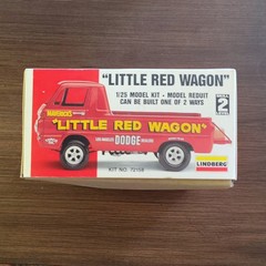 Lindberg Little Red Wagon Dodge 1:25 Model Kit Chrome Parts Vinyl Tires 72158