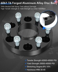 ECCPP 4 PCS 6×5.5 to 6×5.5 Wheel Spacers Hub Centric 1″ 6×139.7mm 14×1.5 78.1mm