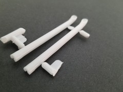 1966 Malibu SS EXHAUST SIDE PIPES for Revell Monogram 1:24 Model 66 Chevelle