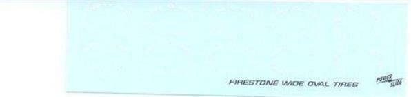 Powerslide Firestone Wide Oval 1/24 1/25 tire decal