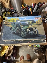 Vtg Model Car Kits Lot New/ Part Built Pre war race 1900s Thomas flyer Raceabout