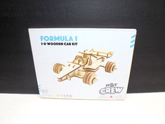 3-D Wood Formula 1 Race Racing Car Model Kit Crafts Toy