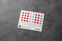 1:32 3D Fuel Filler Caps Exterior Detail Set for scale model
