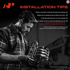 A-Premium Lower and Upper Engine Intake Manifold Gasket Set Compatible with