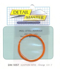 Detail Master 1057 x 1/24-1/25 2ft. Race Car Ignition Wire Orange