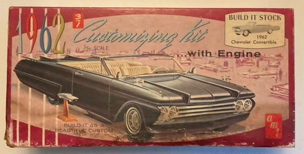 ** BOX ONLY ** AMT 1962 Chevrolet Convertible 149 SEE PHOTOS FOR CONDITION