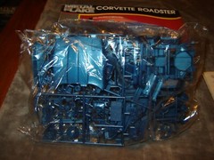 Monogram 2742 Model Corvette Roadster box opened 1987 kit factory sealed 1/24