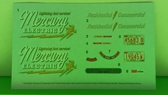 1967 Ford F-100 Pickup Truck Moebius 1/25 Waterslide Decal Sheet Service Bed