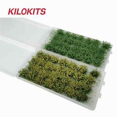 KILOKITS Bush Cluster Grass Tufts Railway Scenery 1/35 1/72 1/87 1/160 Scale