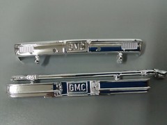 1984 GMC 4×4 Chevy Pickup Fall Guy Truck 1/25 chrome front rear bumper