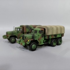 Handprinted 1/72 US.M35 2.5Ton Truck NATO Tricolor Camo Body &Beige Shed model