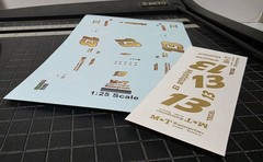 2002 – Ted Christopher #13 – M & T Enterprises – 1:25 Scale Waterslide Decals