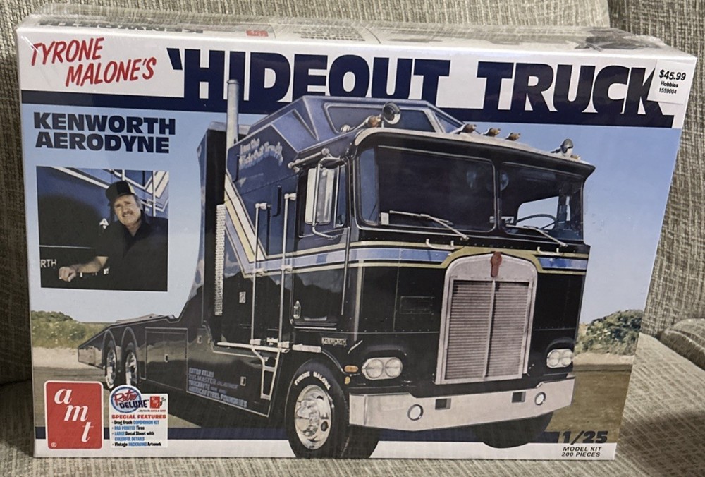 TYRONE MALONE’S KENWORTH ‘HIDEOUT TRUCK’ AMT 1:25 SCALE PLASTIC MODEL TRUCK KIT
