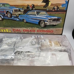 1:25 AMT CAL DRAG COMBO Ford Galaxie Falcon FC Trailer Plastic Model Kit new