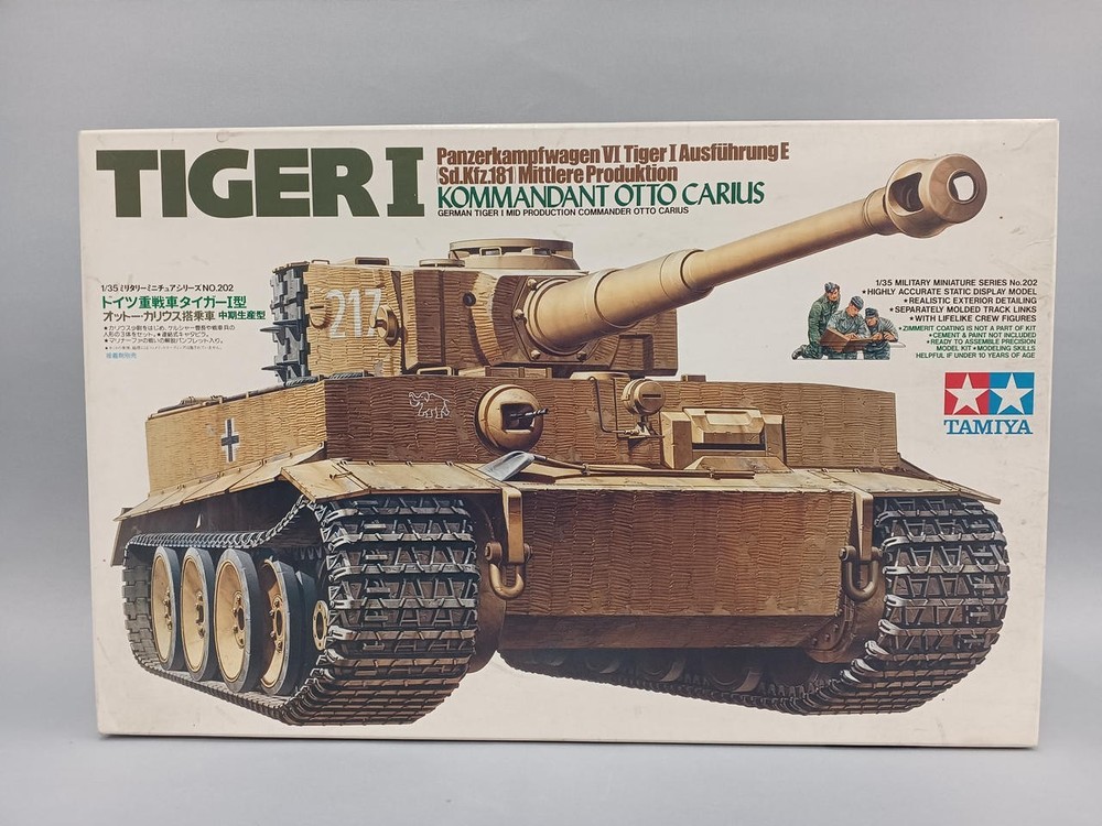 Tamiya German Heavy Tank Tiger I Otto Carius 1/35 Plastic Model Kit from Japan