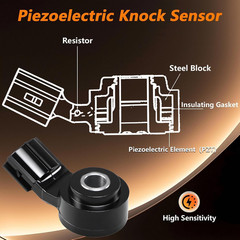 Knock Sensor and Harness Kit Compatible with Toyota 4Runner Avalon Camry Corolla