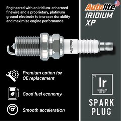 Autolite Iridium XP Automotive Replacement Spark Plugs, XP5682 (4 Pack)