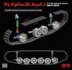 RYEFIELD MODEL RFM RM-5070 1/35 Pz.Kpfw.III Ausf.J w/Workable track links