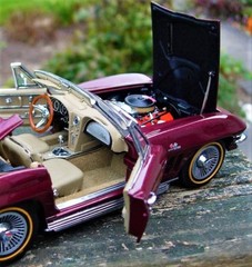 Corvette1963Chevrolet55Chevy57StingRay Race Car Custom Built Metal Model
