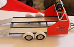 NEW Tandem Axle Trailer Vintage Style With Tire & Tool Carrier 1/25 SCALE