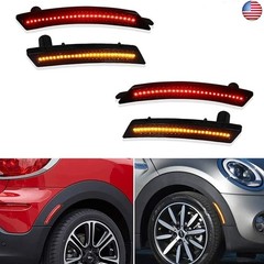 GTINTHEBOX Smoked Lens Led Side Marker Light Kit for 2007-2013/14 MINI Cooper