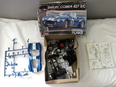 VINTAGE SHELBY COBRA 427 S/C MONOGRAM 1:24 CAR MODEL KIT 1988 PARTS ONLY