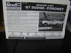 DRAG ON LADY DODGE CORONET 426 HEMI SUPER STOCK SHIRLEY SHAHAN SEALED INSIDE