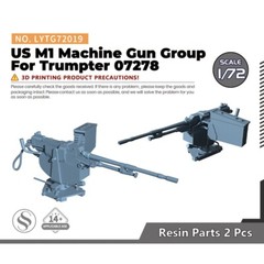 Yao’s 1/72 Model Upgrade Parts US 12.7mm M2HB and 7.62mm M240 Machine Gun Group